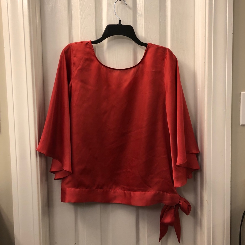 Orange dressy shirt